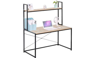 Bali Desk with Top Shelf
