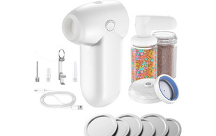 Six-in-One Kitchen Handheld Vacuum Pump Incl. Six Jar Lids